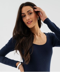 TEE SHIRT ML FEV CUNOV BLEU FO