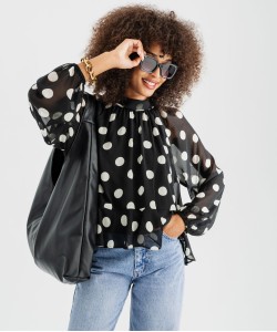 BLOUSE ML FEV CATAZ NOIR CH