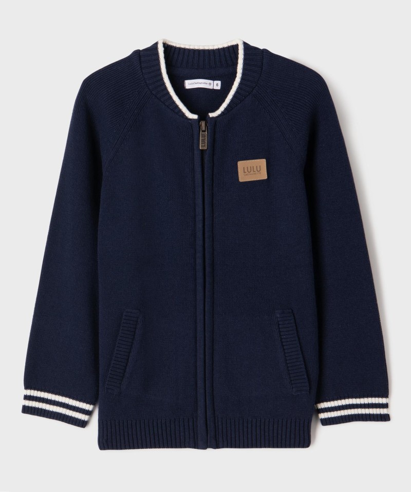Pull Zippé Garçon Canard Et Dodge - Taille 4 Ans - En Chenille - Occasion Très Bon état