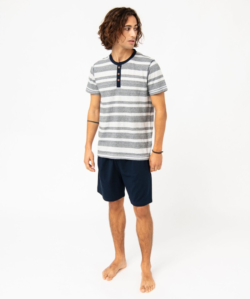 PYJASHORT HNU 70JEETI BLEU ST