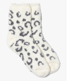 GEMO Chaussettes dintérieur fille en maille bouclette Beige