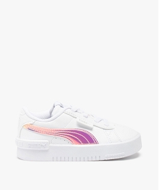 GEMO Baskets fille à lacets élastiques - Puma Jada Blanc